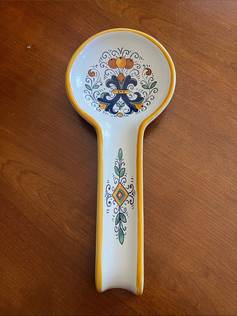 Handcrafted in Italy for Sur La Table Ceramic Spoon Rest